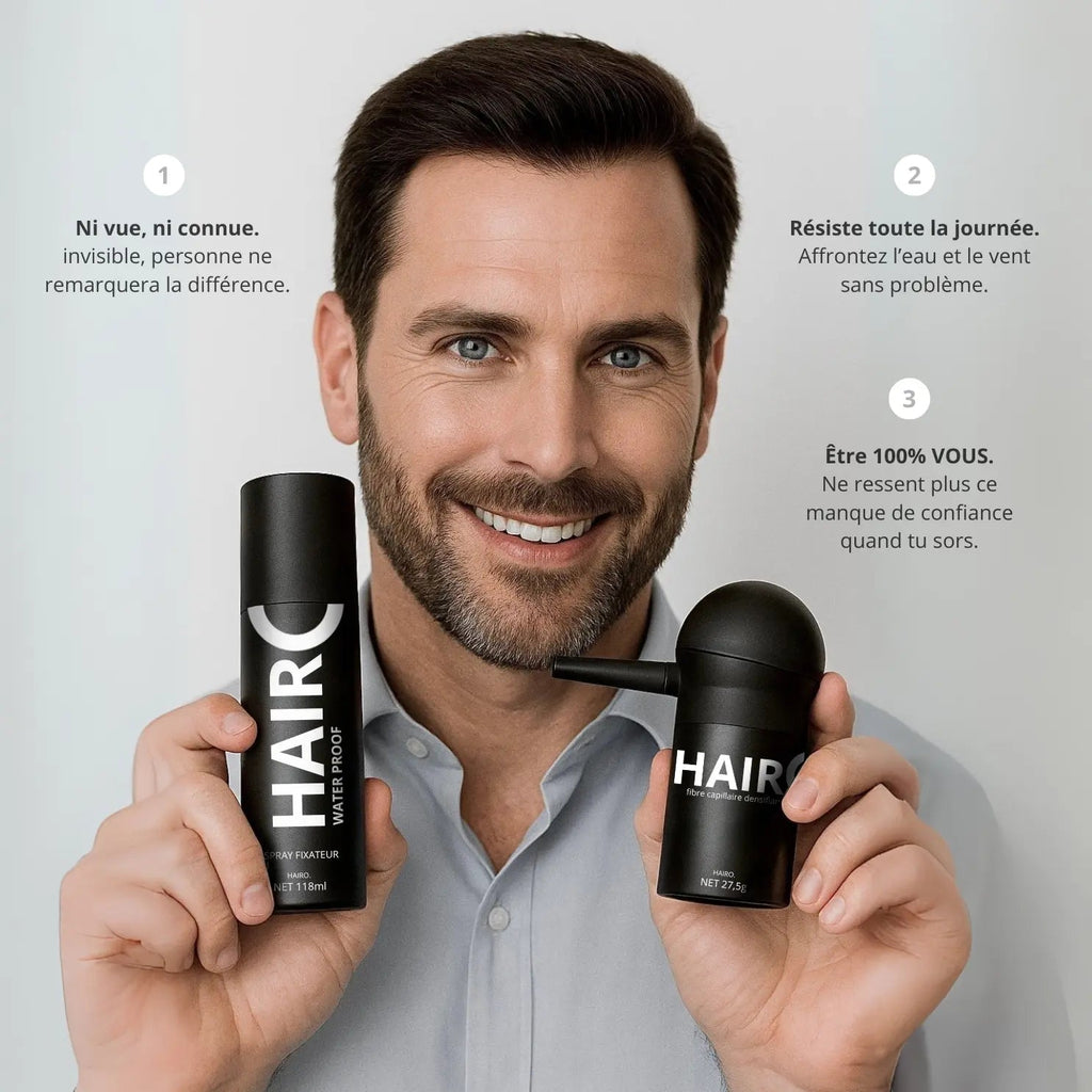 Le Pack Duo : Poudre densifiante / Fixateur Hairo