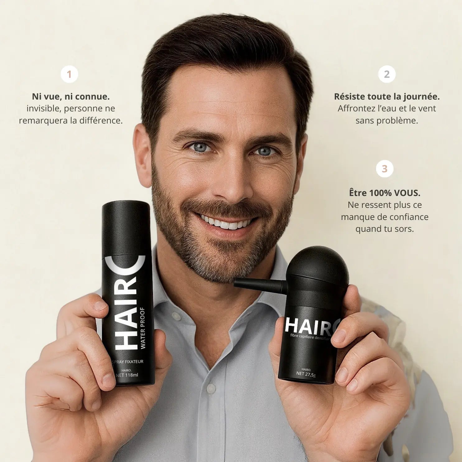 POUDRE DENSIFIANTE - BRUN CLAIR Hairo